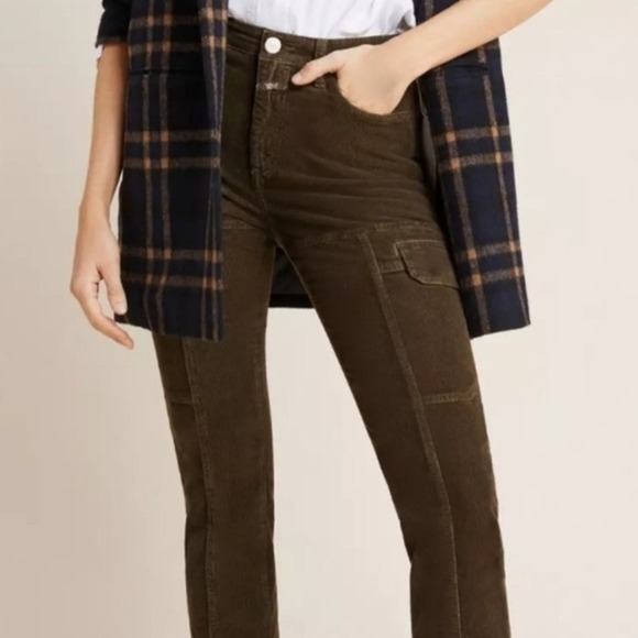 Free People Pants - Closed by Free People "Lotti" Italian Brown Corduroy Utility Cargo Pants Size31